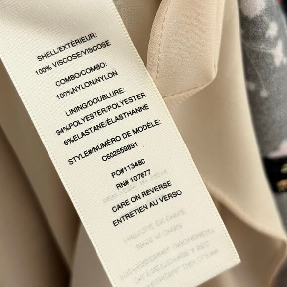 Alice + Olivia Womens Amara Mini Dress 2 Black Floral Fit And Flare V Neck Lace - Picture 13 of 15